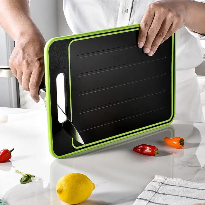 Double-side Cutting Board With Defrosting Function